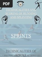 Technicalities and Scoring of Running and Splinting: Athleti CS