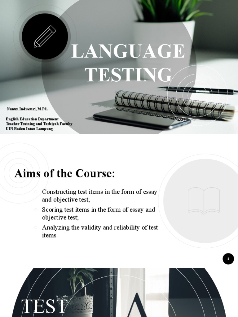 Language Testing and Assessment Overview | PDF | Educational Assessment ...