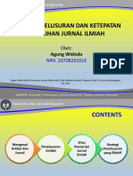 Penulisan Ilmiah - Teknik Penelusuran Jurnal Ilmiah - Agung W - PPT