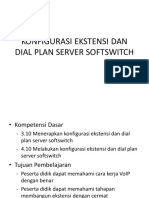 Konfigurasi Ekstensi Dan Dial Plan Server Softswitch