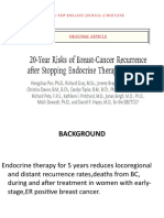 20 Yr Reccurence Rate BC Nejm