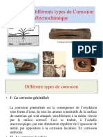 Differents Types de Corrosion Electrochimique