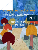 Thanksgiving Menu-Poem 2021 | Guest of Honor-Hank Lazer LZ