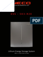 E S S - 5 K 3 - R 2 0: Lithium Energy Storage System