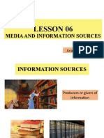 Lesson 06 Media and Information Sources