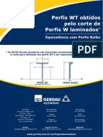 Perfis Laminados Wt Gerdau Acominas Tabela de Bitolas PDF