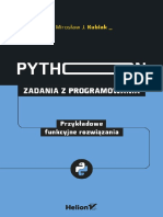 Python Zadania Z Programowania Przykladowe Funkcyjne Rozwiazania Miroslaw J Kubiak