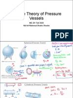 Lecture Theory of Pressure Vessels: ME 201 Fall 2020 MD Arif Mahmud Shuklo Shoshe