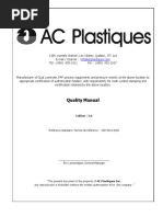 Quality Manual - Ac Plastics