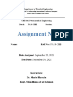 Assignment-1 - Fall 2021 - CHE416 - Semester 7