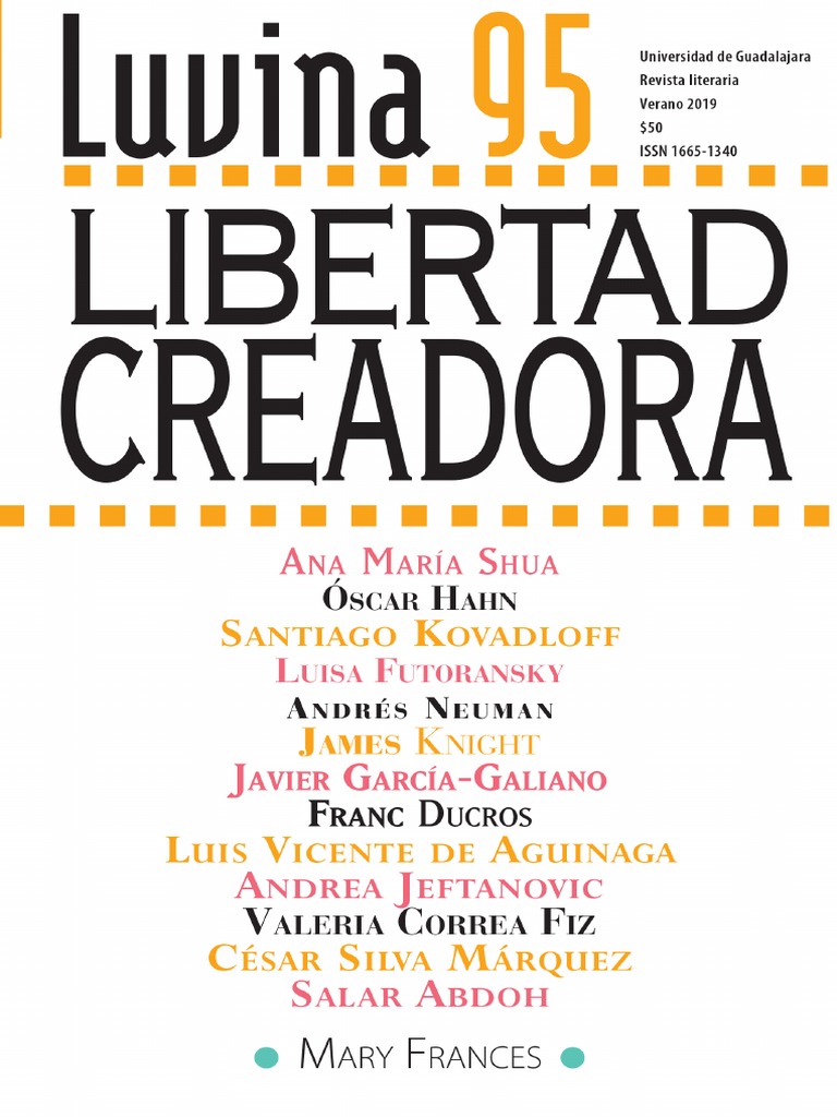Luvina 95 LIBERTAD CREADORA PDF Publicación Las emociones