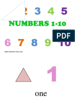 Numbers 1 10