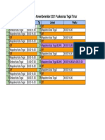 Jadwal Vaksinasi Bulan November