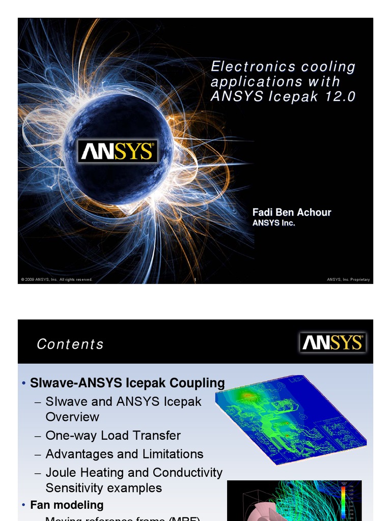 Electronics Cooling Applications With ANSYS Icepak 12.0 | PDF ...