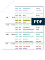 WEEK 2 November Schedule