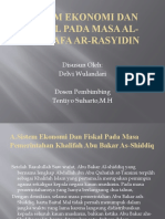 Sistem Ekonomi Dan Fiskal Pada Masa Al-Khulafa Ar-Rasyidin