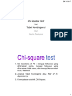 Chi Square Test and Tabel Kontingensi (S1)