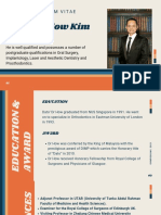 Brief Curriculum Vitae: Dato' DR How Kim Chuan