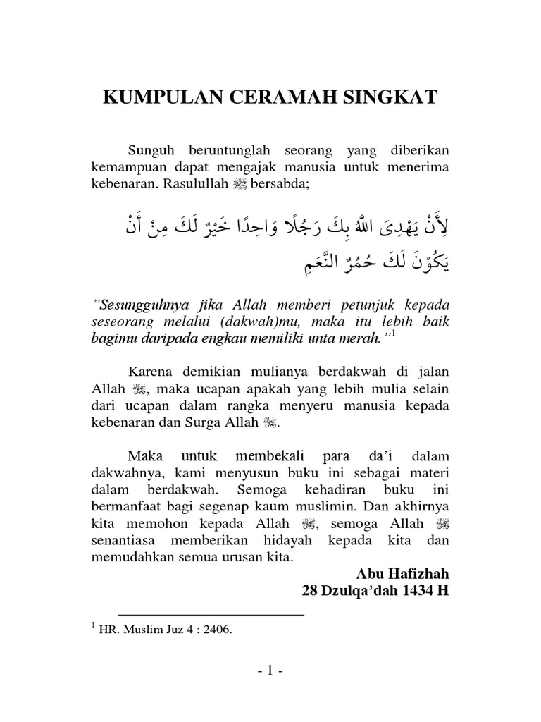 Adoc Pub Kumpulan Ceramah Singkat Pdf