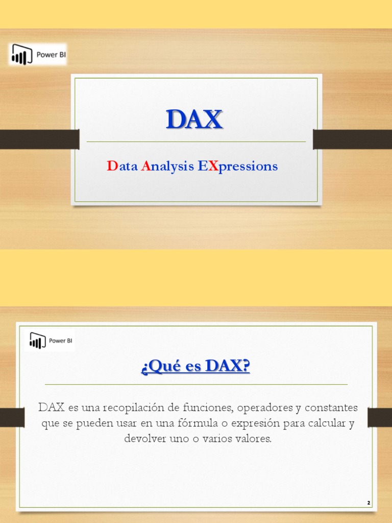 Funciones DAX en Power BI y Excel | PDF | Microsoft Excel | Lenguaje de ...