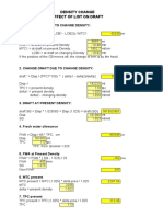 Calculator For SW Density Changes - Effect of List On Ships Draft