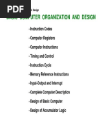 Basic Computer Organization & Design