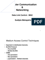 Computer Communication & Networking: Data Link Control - MAC Sudipta Mahapatra