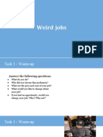 Weird Jobs (Worksheet)