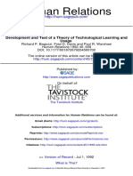 Human Relations: Usage Development and Test of A Theory of Technological Learning and
