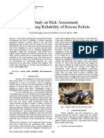 A Study On Risk Assessment For Improving Reliability of Rescue Robots