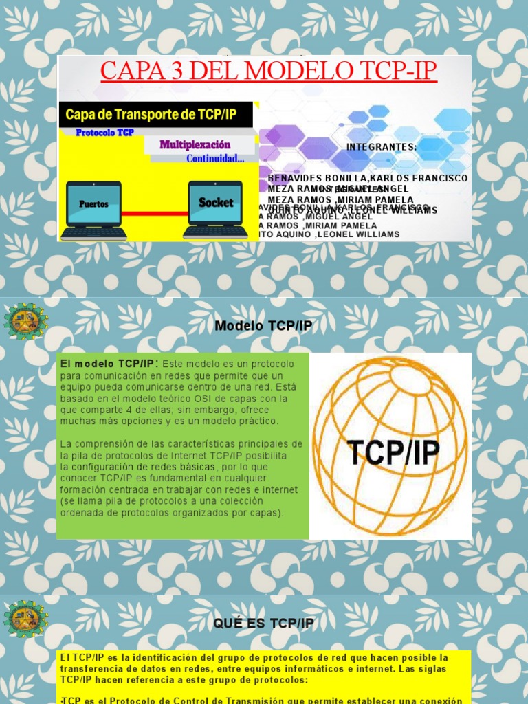 Modelo Tcp-Ip Capa 3 | PDF | Protocolos de internet | Red de computadoras