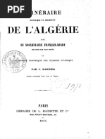 1855 - Historique et descriptif dictionnaire Francais Arabe - Barbier