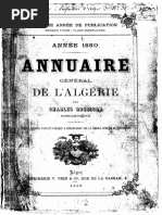 1880 - Annuaire Général Algérie - Gouillon M