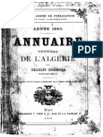 1880 - Annuaire Général Algérie - Gouillon M