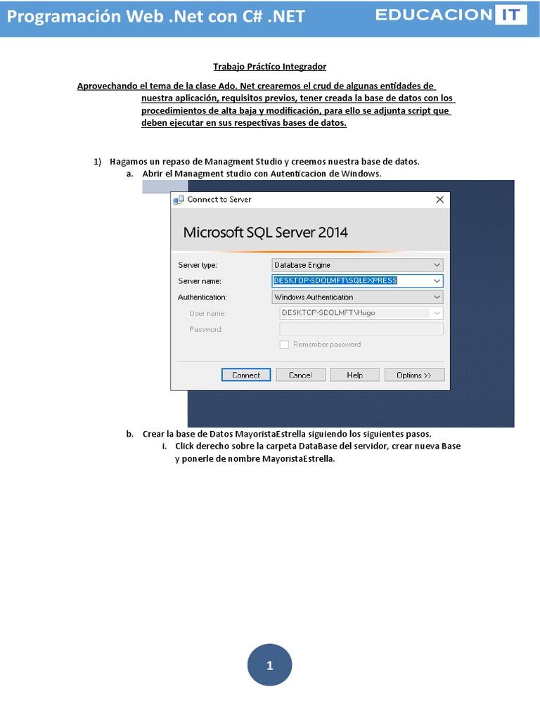 CRUD en .NET con C# y SQL Server | PDF | C Sharp (lenguaje de ...