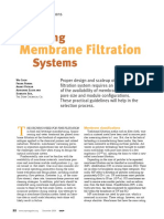 Selecting Systems: Membrane Filtration