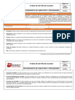 P-12 Procedimiento de Suministros y Proveedores