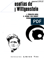 FERRATER MORA, J. & Et All - Las Filosofías de Ludwig Wittgenstein (OCR) (Por Ganz1912)