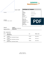 Certificate of Analysis: Kit Components