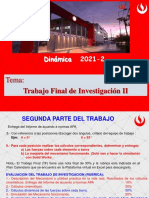 Parte II Trabajo de Investigacion Dinamica 2021-2