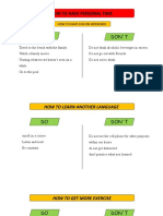 INGLES - HOW TO HAVE PERSONAL TIME - 30.10