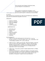 PROCEDIMIENTO ESCRITO DE TRABAJO SEGURO PARA LEVANTAMIENTO TOPOGRAFICO