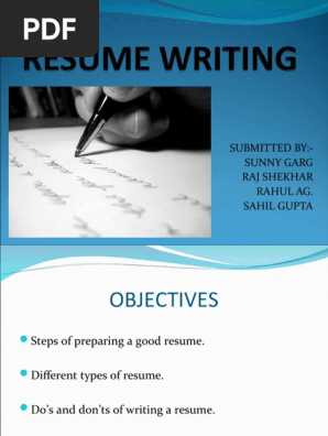 Resume Writing