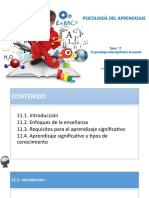 Tema 11 El Aprendizaje Verbal Significativo Ausubeldocx