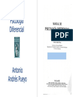 Antonio Andrés Pueyo. Manual de Psicología Diferencial