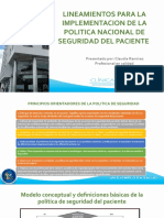 Diapositivas Politica de Seguridad Del Paciente