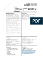 Planificación de Clase. Tema Nutrición Autótrofa