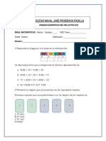 Prueba Diagnostica Grado 3° Año Lectivo 2022colegio Naval José Prudencio Padill2