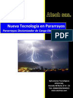 Nueva Tecnología en Pararrayos Pararrayos Desionizador de Carga Electrostática