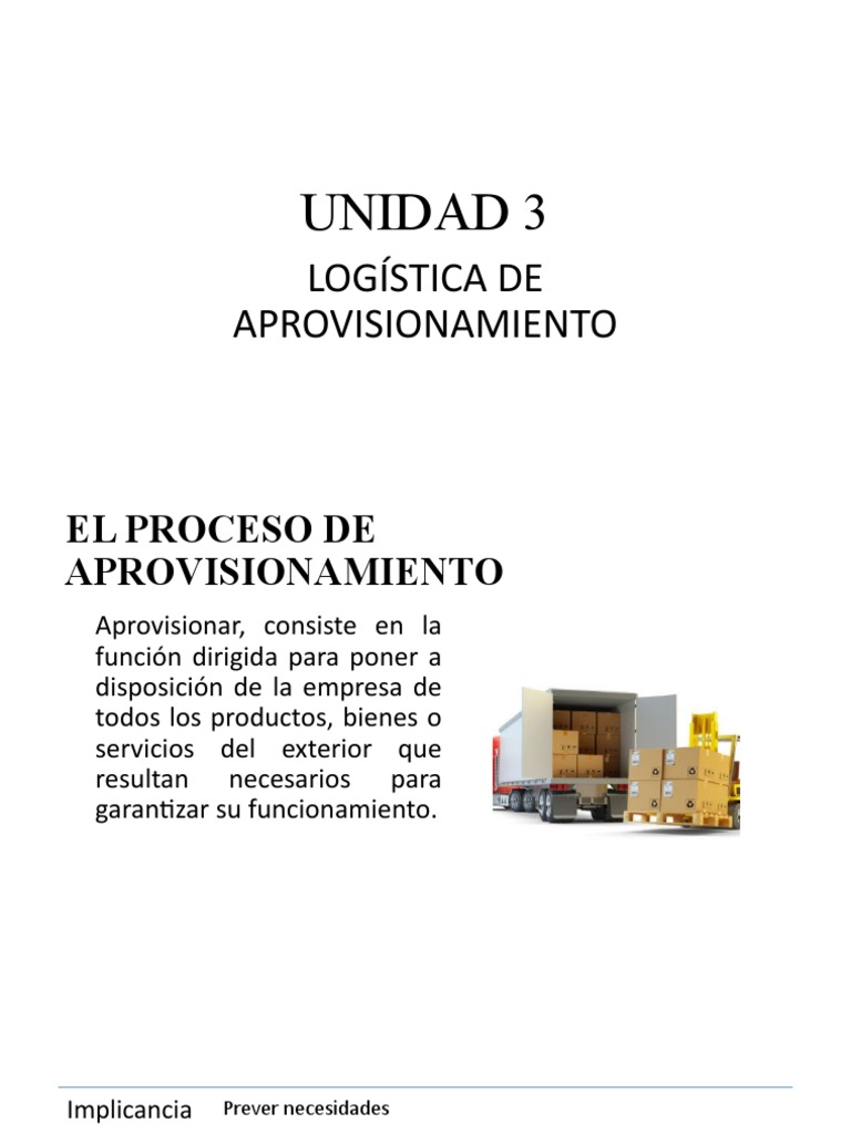 Logística de Aprovisionamiento Eficiente | PDF | Logística | Obtención